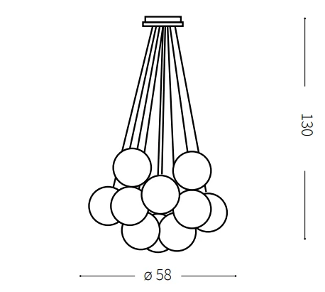 Ideal Lux Pakabinamas šviestuvas Žemėlapis Plus Sp11 131924