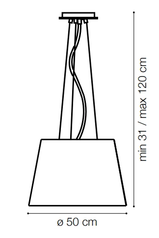Ideal Lux Pakabinamas šviestuvas Nordik Sp4 161648