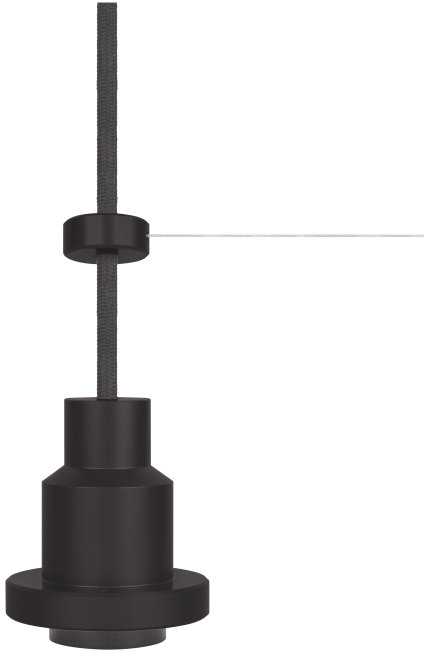 Pakabinamas šviestuvas Pakabinamas cokolis VINTAGE 1906 PENDULUM PRO, juodos spalvos, E27