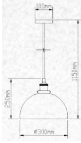 Pakabinamas šviestuvas Pakabinamas vintažinio stiliaus šviestuvas V-TAC, E27