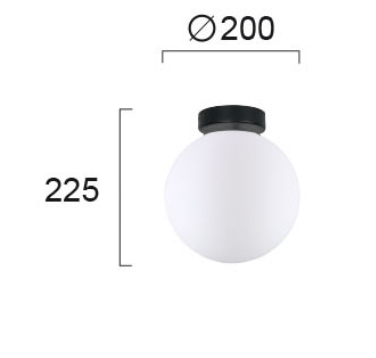 Lubinis šviestuvas Paviršinis šviestuvas STONE, E27, max 40W, 4237000