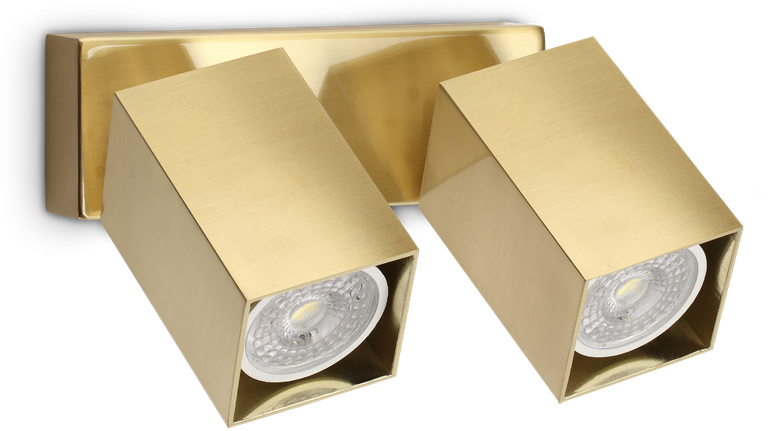 Lubinis šviestuvas Paviršinis šviestuvas DYNAMITE, 2xGU10, žalvario sp., 371245