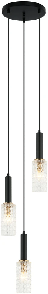 Italux Pakabinamas šviestuvas PND-43363-3 BK+BR
