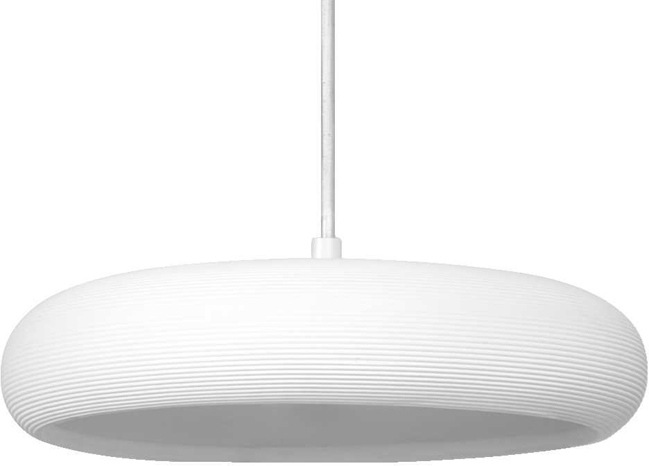 Pakabinamas šviestuvas PLASTER PURE, E27, baltas