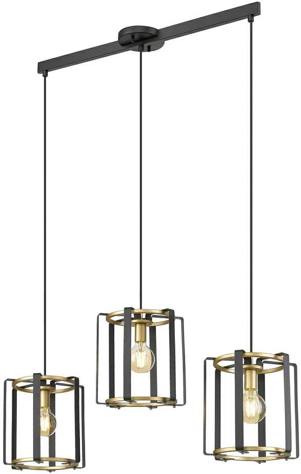 Italux Pakabinamas šviestuvas Primero PND-44003-3-BK-GD
