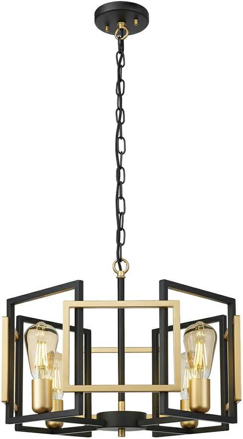 Italux Pakabinamas šviestuvas Primero PND-44003-4-BK-GD