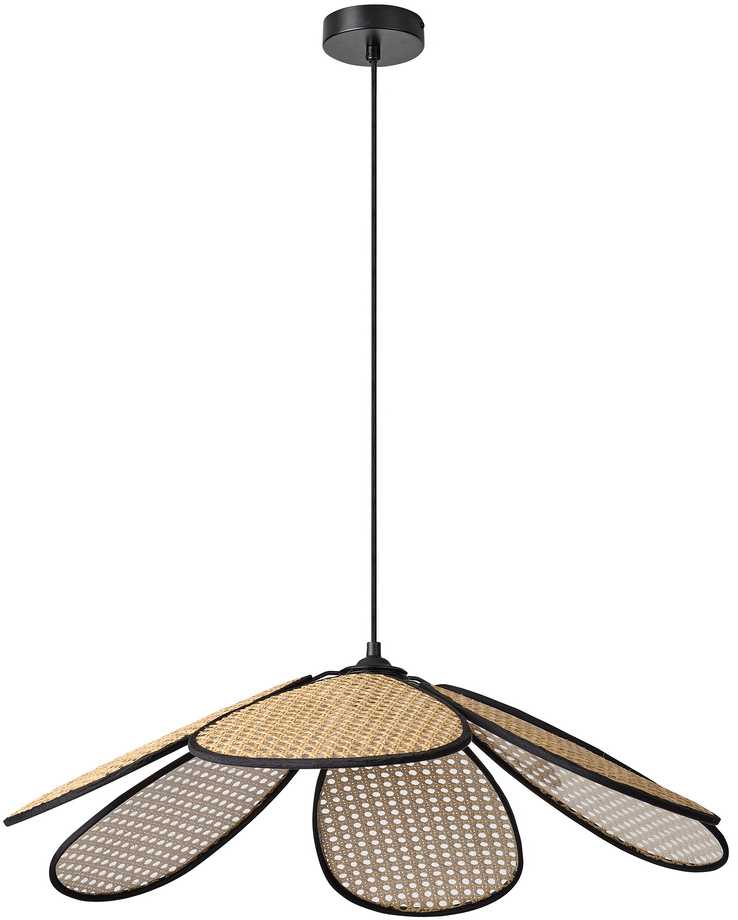 Pakabinamas šviestuvas RATTAN DAISY, E27, smėlio sp.