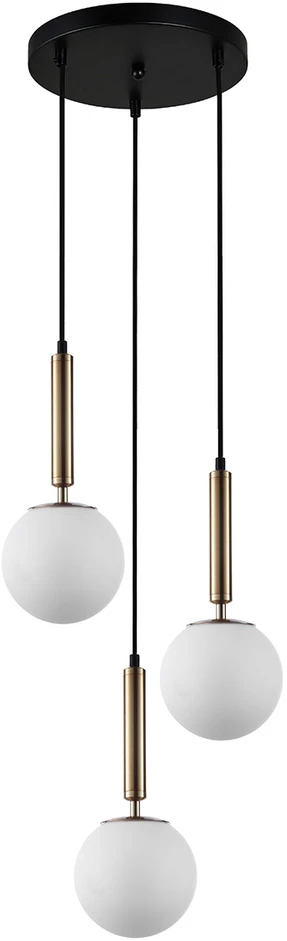 Italux Pakabinamas šviestuvas Ravena PND-2324-3A GD+OPAL