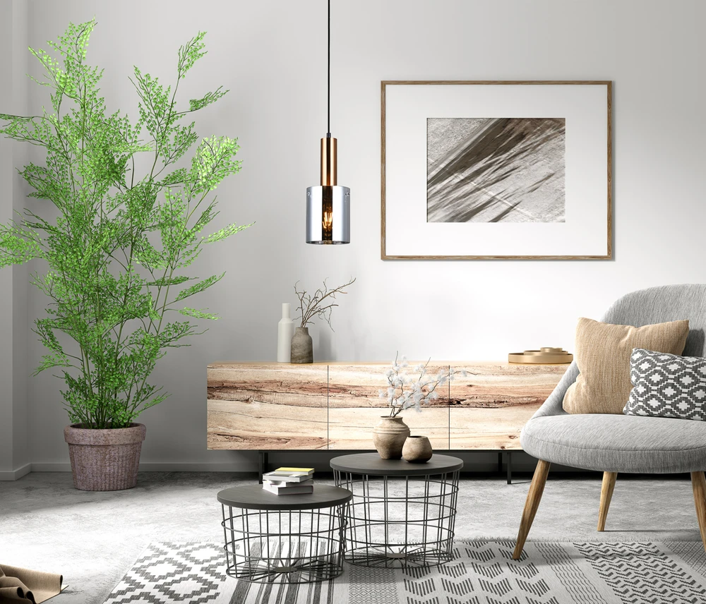Italux Pakabinamas šviestuvas PND-5581-1-BRO+SG