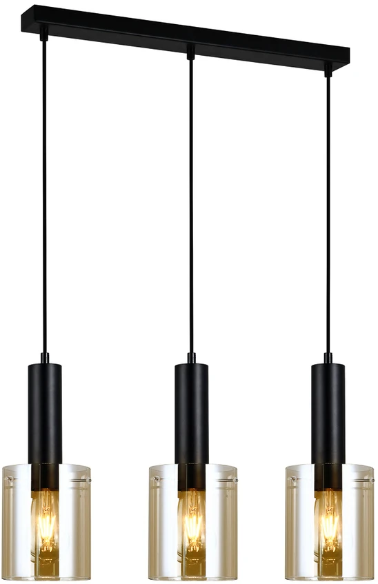 Italux Pakabinamas šviestuvas PND-5581-3-BK+AMB