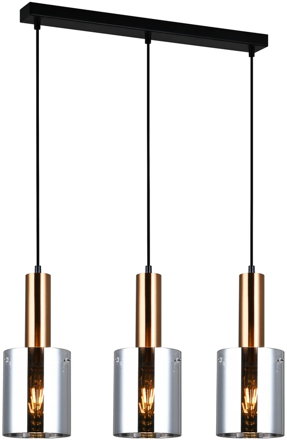 Italux Pakabinamas šviestuvas PND-5581-3-BRO+SG