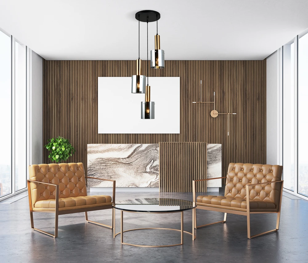 Italux Pakabinamas šviestuvas PND-5581-3A-BRO+SG