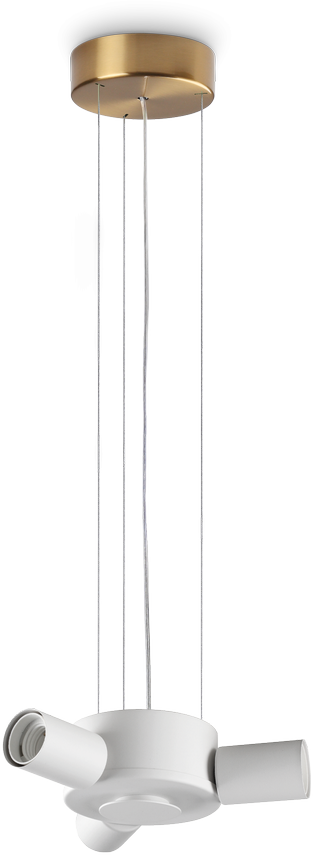 Pakabinamas šviestuvas SET UP, 3xE27, žalvario sp., 348223