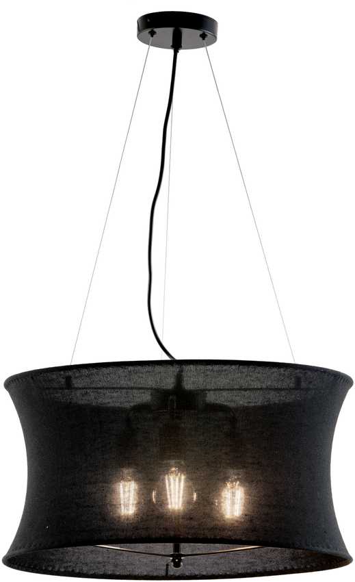 Pakabinamas šviestuvas TRUMPET, E27, juodas, 4268400