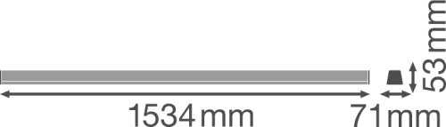 TRUSYS linijinių šviestuvų sistemos šviestuvas DALI NARROW 53 W 4000 K SI