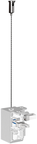 Pakabinimo elementas - L formos sujungimas, skirtas šviestuvui INVISIBLE, baltas, K1001141B