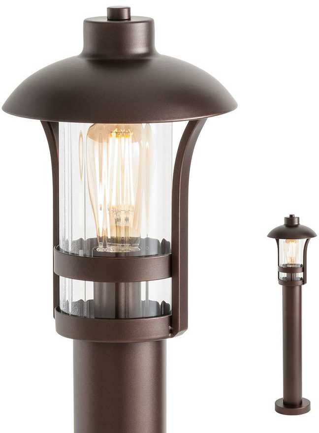 Pastatomas lauko šviestuvas NORGE, E27, kavos sp., IP33, 9576