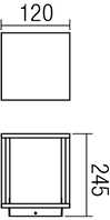 Pastatomas lauko šviestuvas VITRA, E27, baltas, IP54, 9108