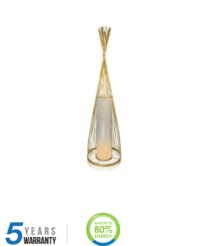 V-tac Pastatomas šviestuvas, E27, medinis, Ø300x1000mm