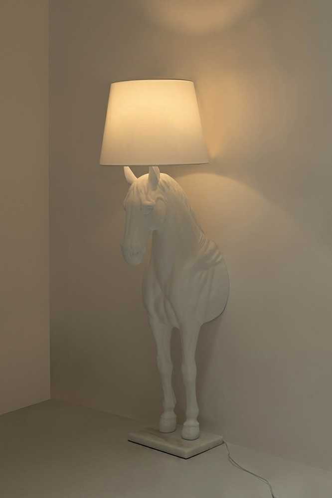 Pastatomas šviestuvas HORSE STAND M, E27, baltas