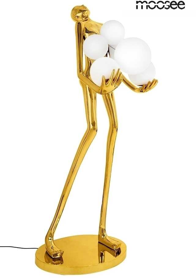 Pastatomas šviestuvas HUMAN, 6xE27, aukso sp.
