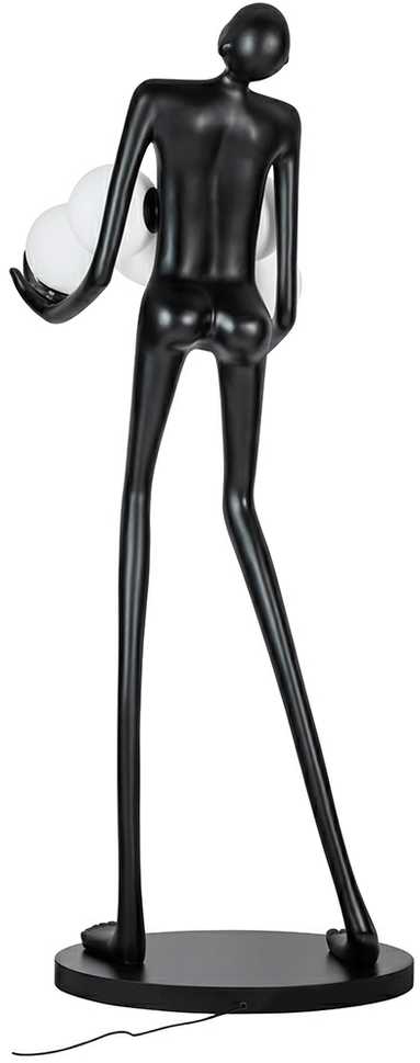 Pastatomas šviestuvas HUMAN, 6xE27, juodos sp.