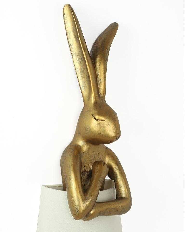 Pastatomas šviestuvas RABBIT, 150cm, E27, aukso/baltos sp.