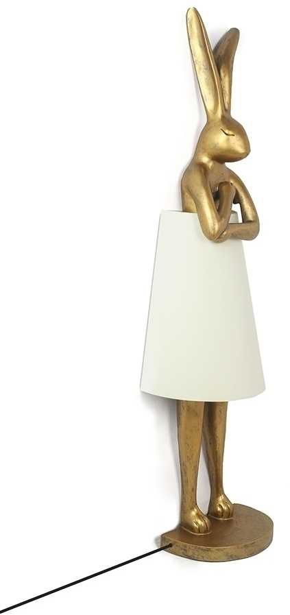 Pastatomas šviestuvas RABBIT, 150cm, E27, aukso/baltos sp.