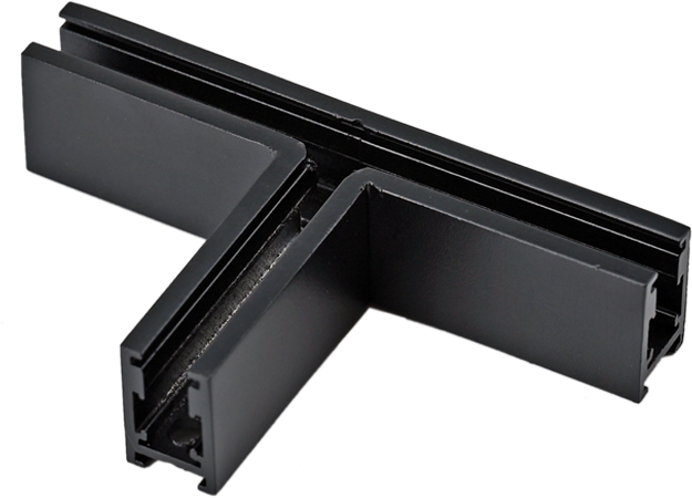 Paviršinio magnetinės sistemos ZAMBELIS MAGNETIC 5MM bėgelio T formos sujungimas, matinės juodos sp., 48V, 2514