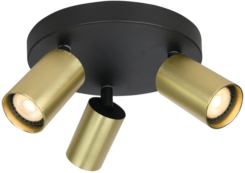 Italux Lubinis šviestuvas Nesto SPL-23436-3R-BK-BRSS