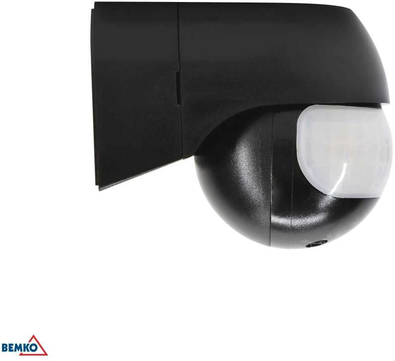 Bemko Paviršinis judesio daviklis, juodas, IP44, max 800W, 180°, max 12m