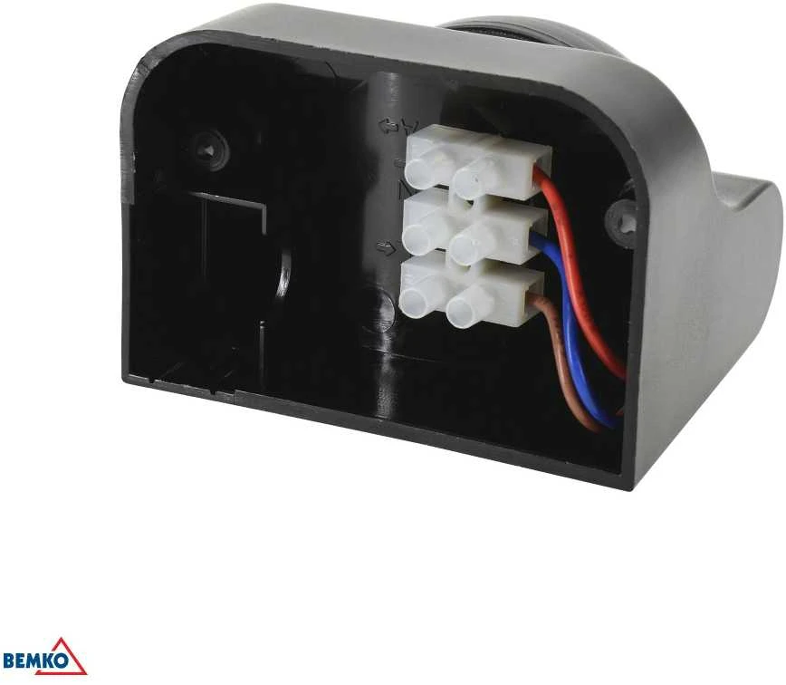 Bemko Paviršinis judesio daviklis, juodas, IP44, max 1200W, 180°, max 12m