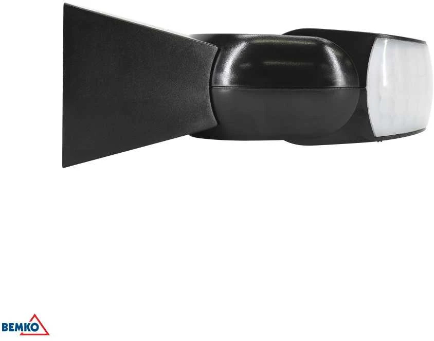 Bemko Paviršinis judesio daviklis, juodas, IP65, max 1200W, 180°, max 12m