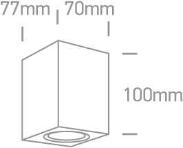 Paviršinis lauko šviestuvas, GU10, juodas, 67426/B
