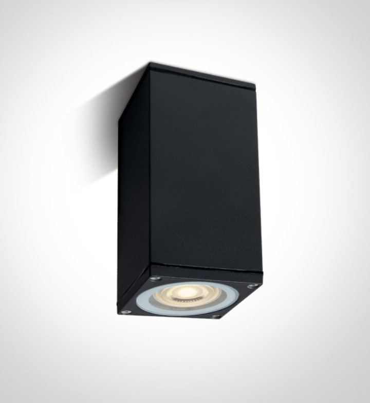 Paviršinis lauko šviestuvas, GU10, juodas, IP54, 67426D/B