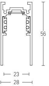 Paviršinis lenktas magnetinis bėgelis ZAMBELIS, juodas, 1200mm diametro, 22102