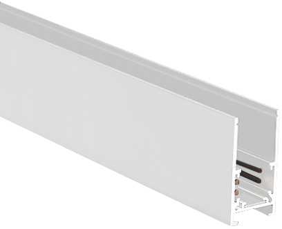 Paviršinis magnetinės sistemos ZAMBELIS bėgelis, baltas, 48V, 1m, 2082W-1