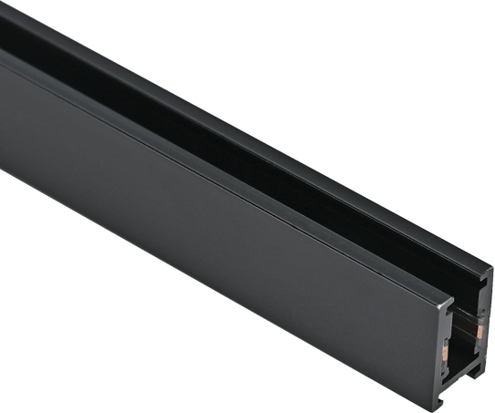 Paviršinis magnetinės sistemos ZAMBELIS MAGNETIC 5MM bėgelis, matinės juodos sp., 48V, 2m, 2502