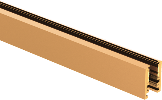 Paviršinis magnetinės sistemos ZAMBELIS MAGNETIC 6MM bėgelis, 24V, žalvario sp., 2m, 25231