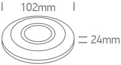 Paviršinis mikrobangų judesio daviklis, baltas, 360°, 16m, 22004M
