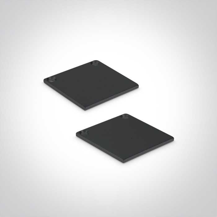 Paviršinis profilis, juodas, 2m, komplektuojamas su juodu difuzoriumi ir užbaigimais, 25mm LED juostai, 7912/B/B