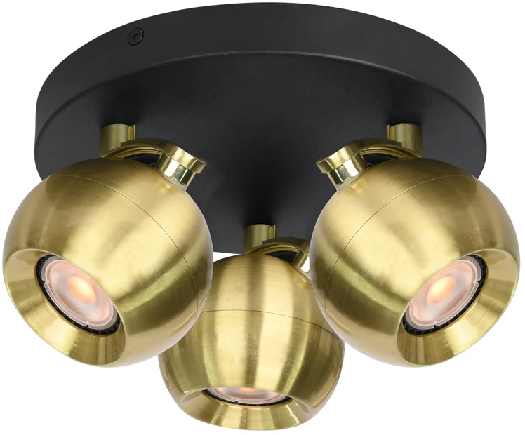 Italux Lubinis šviestuvas Lafin SPL-45379-3R-BK-GD