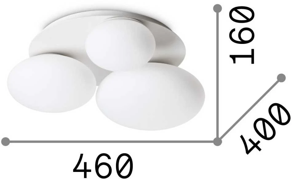 Ideal Lux Lubinis šviestuvas Ninfea Pl3 Bianco