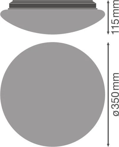 Lubinis šviestuvas Osram Plafonas CIRCULAR 350, su judesio davikliu 18 W 4000 K IP44 WT