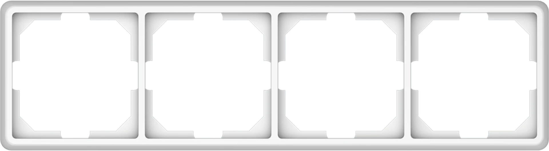 Rėmelis VILMA STANDARD ST 150, 4 vietų, baltas