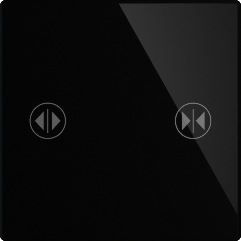 Sensorinė, modulinė panelė užuolaidoms, juoda