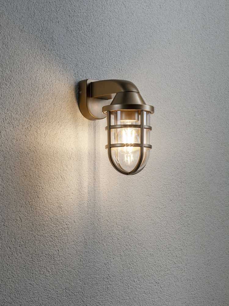 Sieninis šviestuvas Sieninis lauko šviestuvas CAGE, E27, juodas, IP44