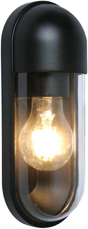 Sieninis lauko šviestuvas CAP, E27, juodas, IP54, 4298000