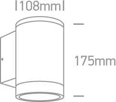 Sieninis lauko šviestuvas, E27, juodas, 67400D/B