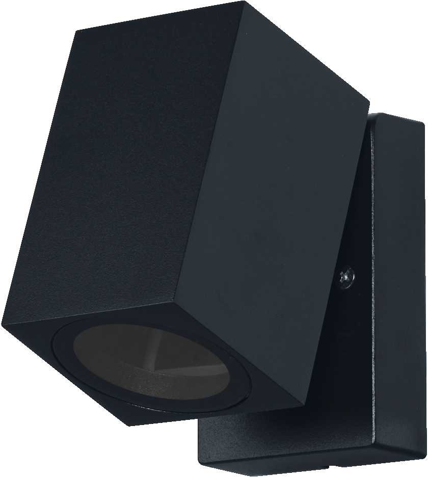 Sieninis lauko šviestuvas ENDURA CLASSIC CUBE, GU10, juodas, IP44